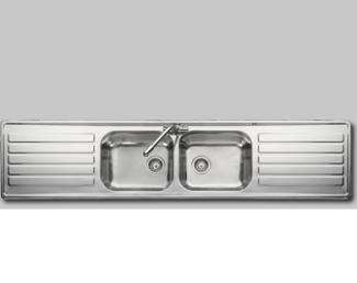 Luxe double kitchen sink