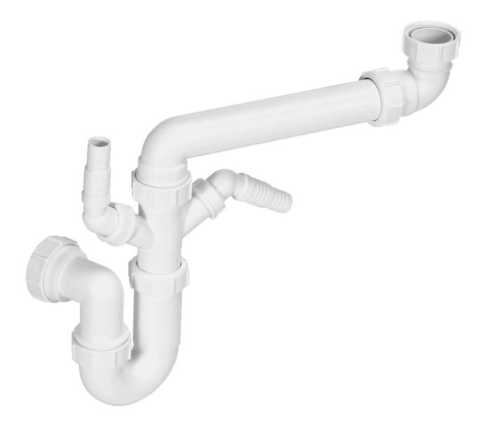 SINGLE BOWL SPACE SAVER PLUMBING KIT