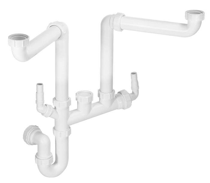 1.5 BOWL SPACE SAVER PLUMBING KIT